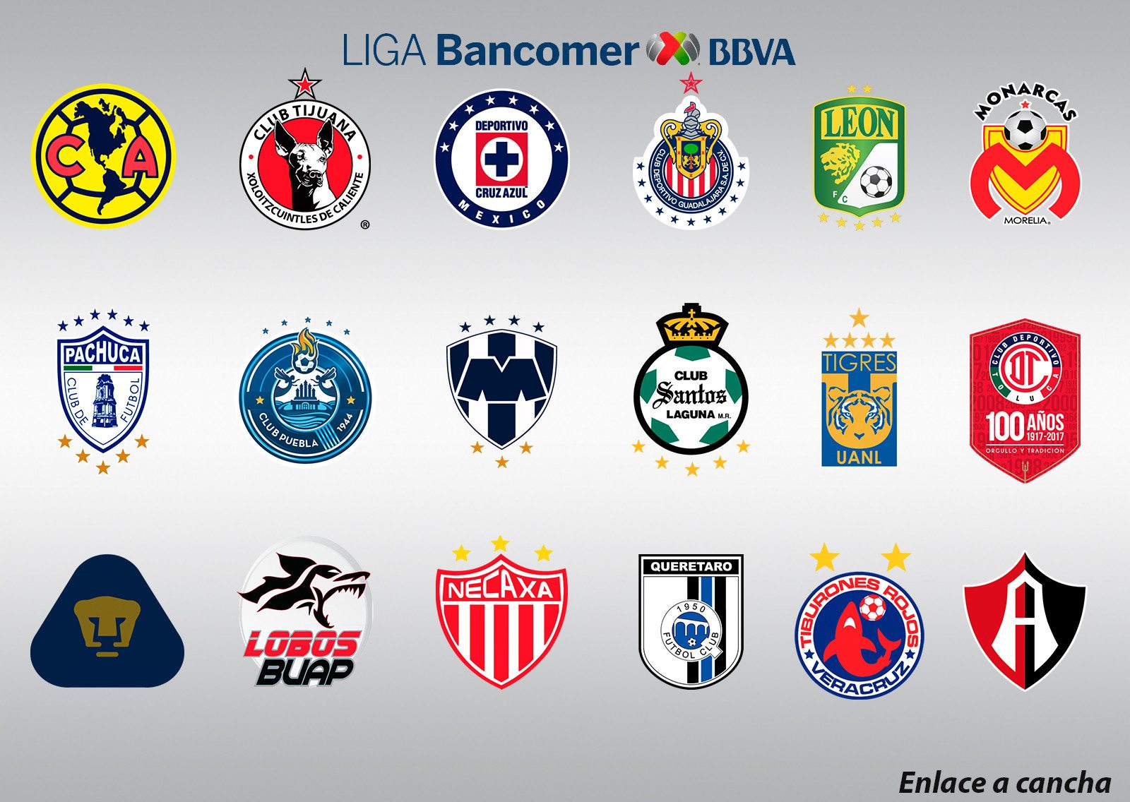 Logos Apertura MX - Enlace a cancha