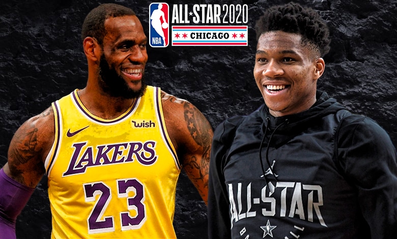 Juego de estrellas NBA 2020 LeBron James Giannis Antetokounmpo