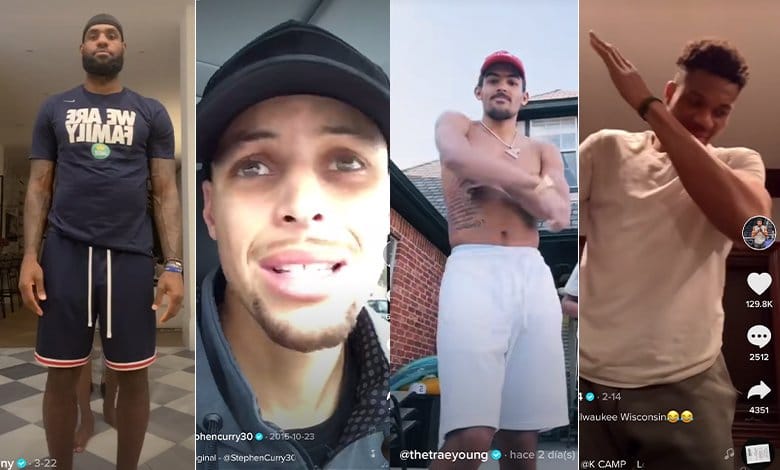 Jugadores NBA en Tik Tok