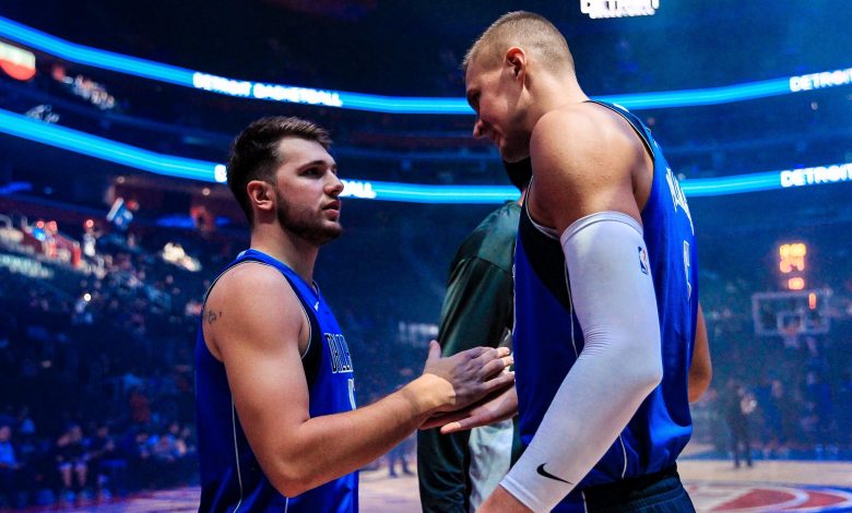 Luka Doncic y Kristaps Porzingis