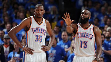 Kevin Durant da bienvenida a James Harden en los Brooklyn Nets